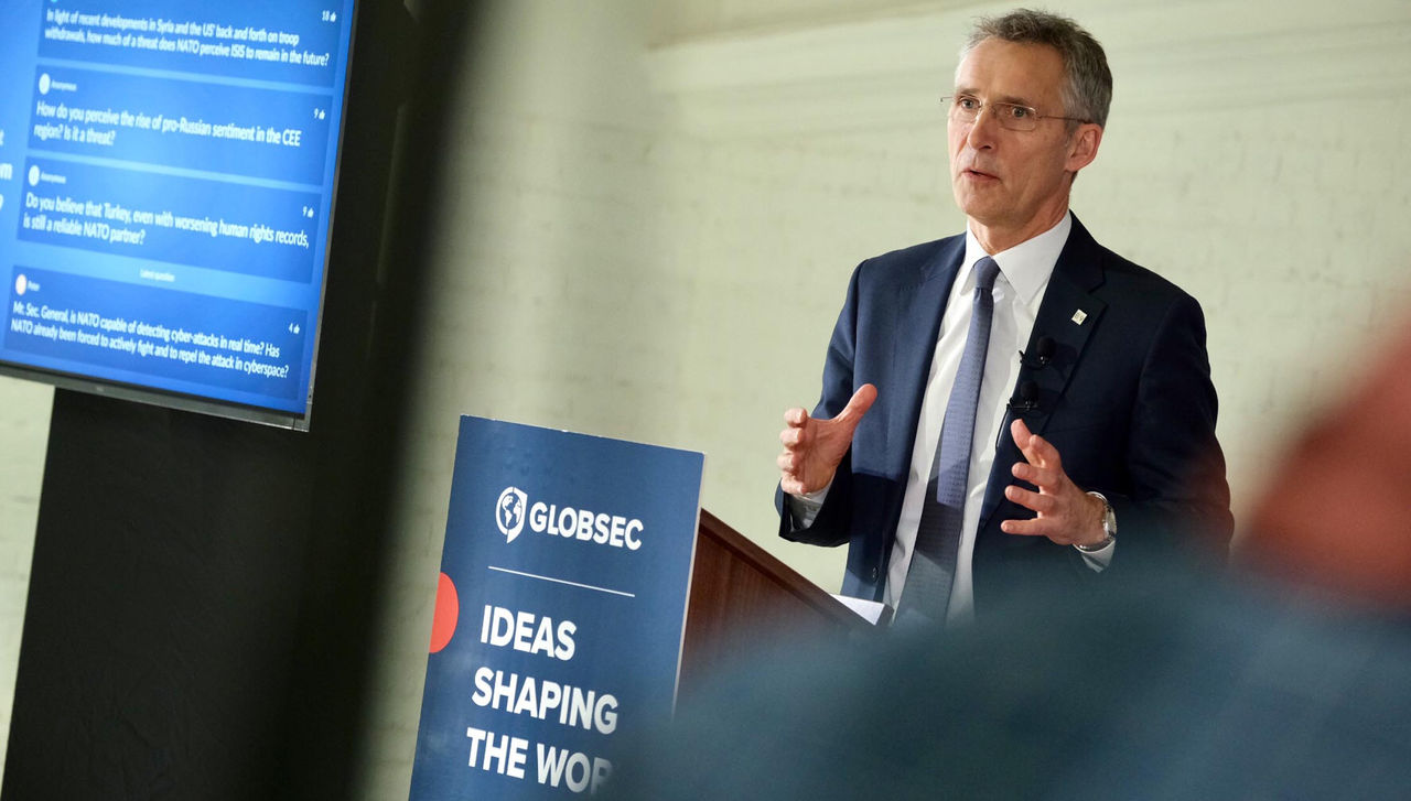 Remarks by NATO Secretary General Jens Stoltenberg at a public event hosted by GLOBSEC