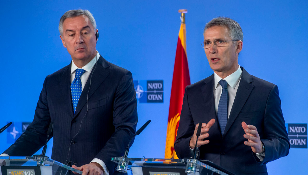 Joint press point with NATO Secretary General Jens Stoltenberg and the President of Montenegro, Milo Dukanovic