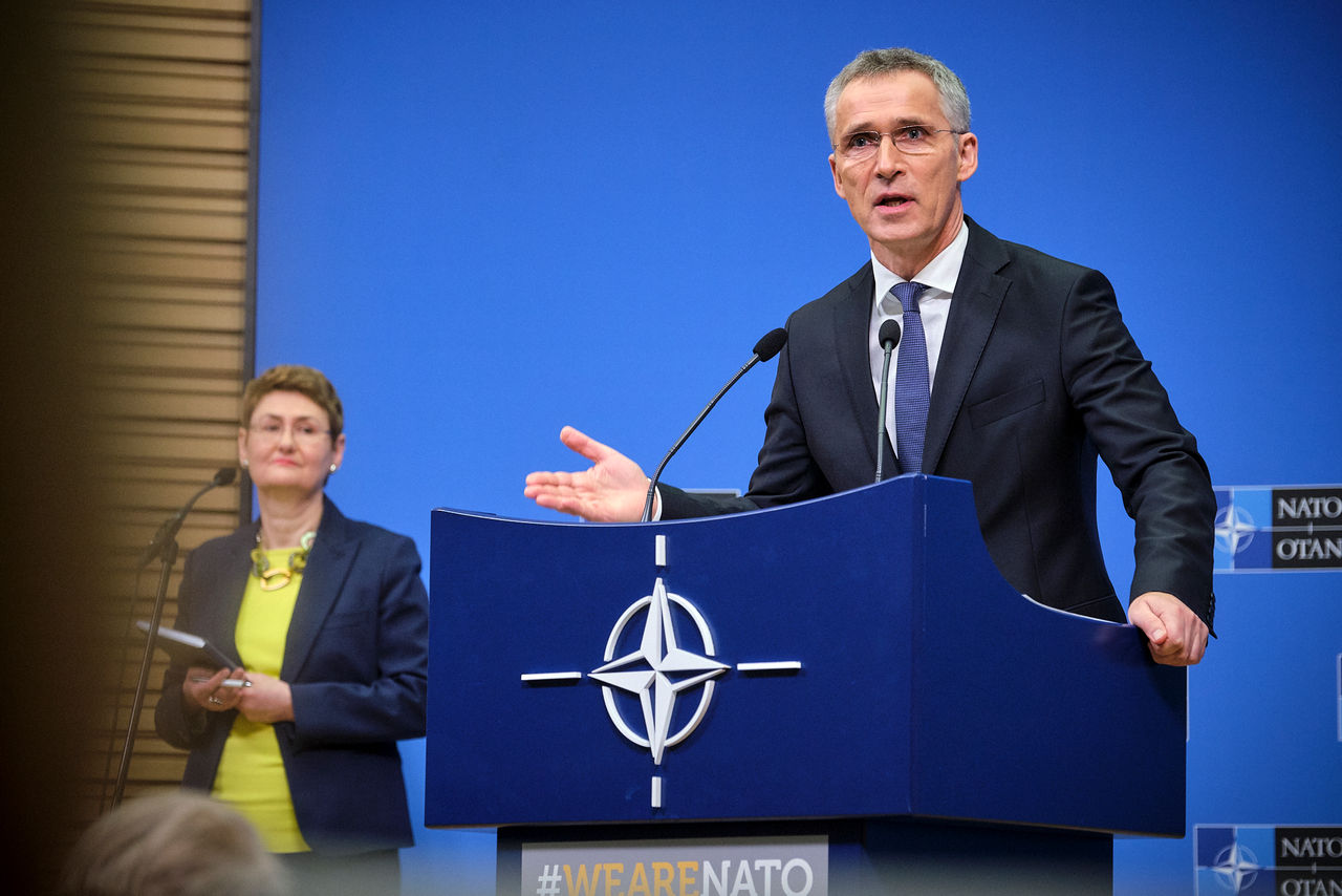 Press conference by NATO Secretary General Jens Stoltenberg ahead of the meetings of NATO Foreign Ministers in Washington DC on 3 and 4 April 2019