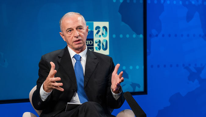 NATO Deputy Secretary General Mircea Geoană takes part in the State of Europe 2020, an event organised by Friends of Europe