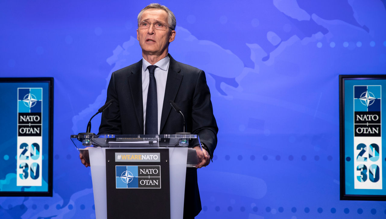 Press conference by NATO Secretary General Jens Stoltenberg following the first day of the meetings of the North Atlantic Council at the level of NATO Ministers of Foreign Affairs