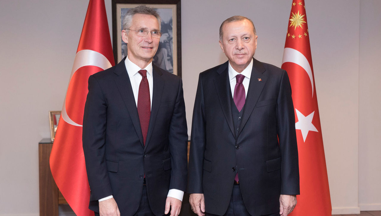 NATO Secretary General Jens Stoltenberg meets with the President of Turkey, Recep Tayyip Erdoğan