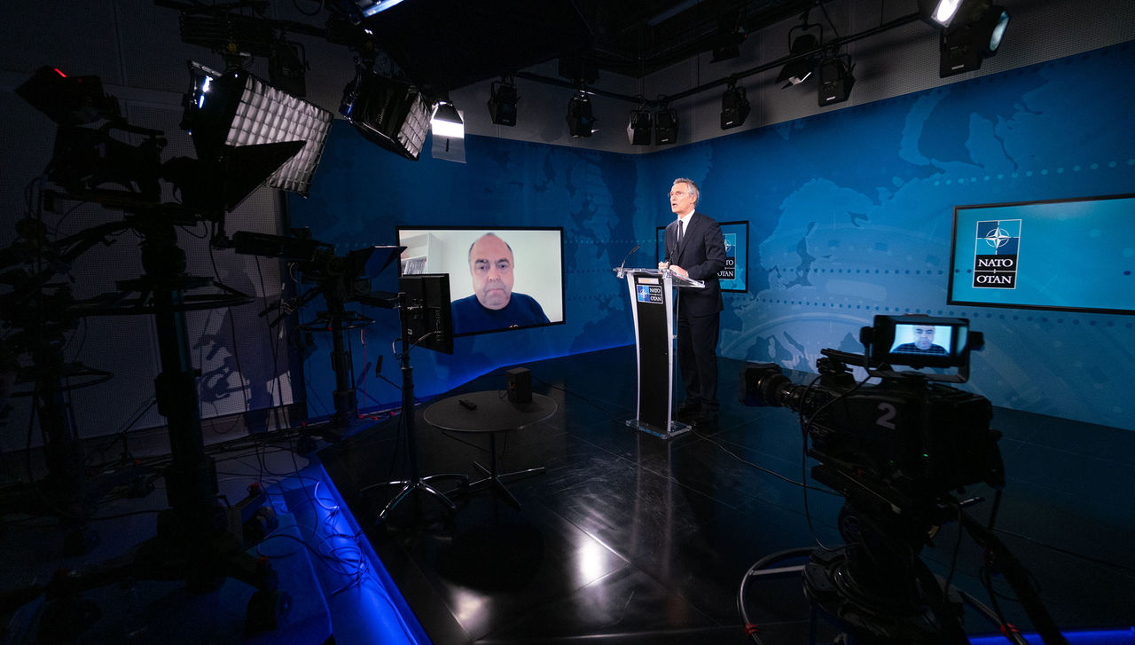 Virtual press conference by NATO Secretary General Jens Stoltenberg following the meeting of the North Atlantic Council in Foreign Ministers’ session via tele-conference