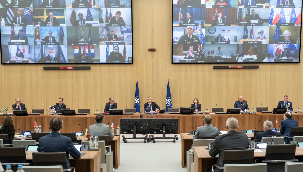 Meeting of the North Atlantic Council in Defence Ministers' session via tele-conference with opening remarks by NATO Secretary General Jens Stoltenberg