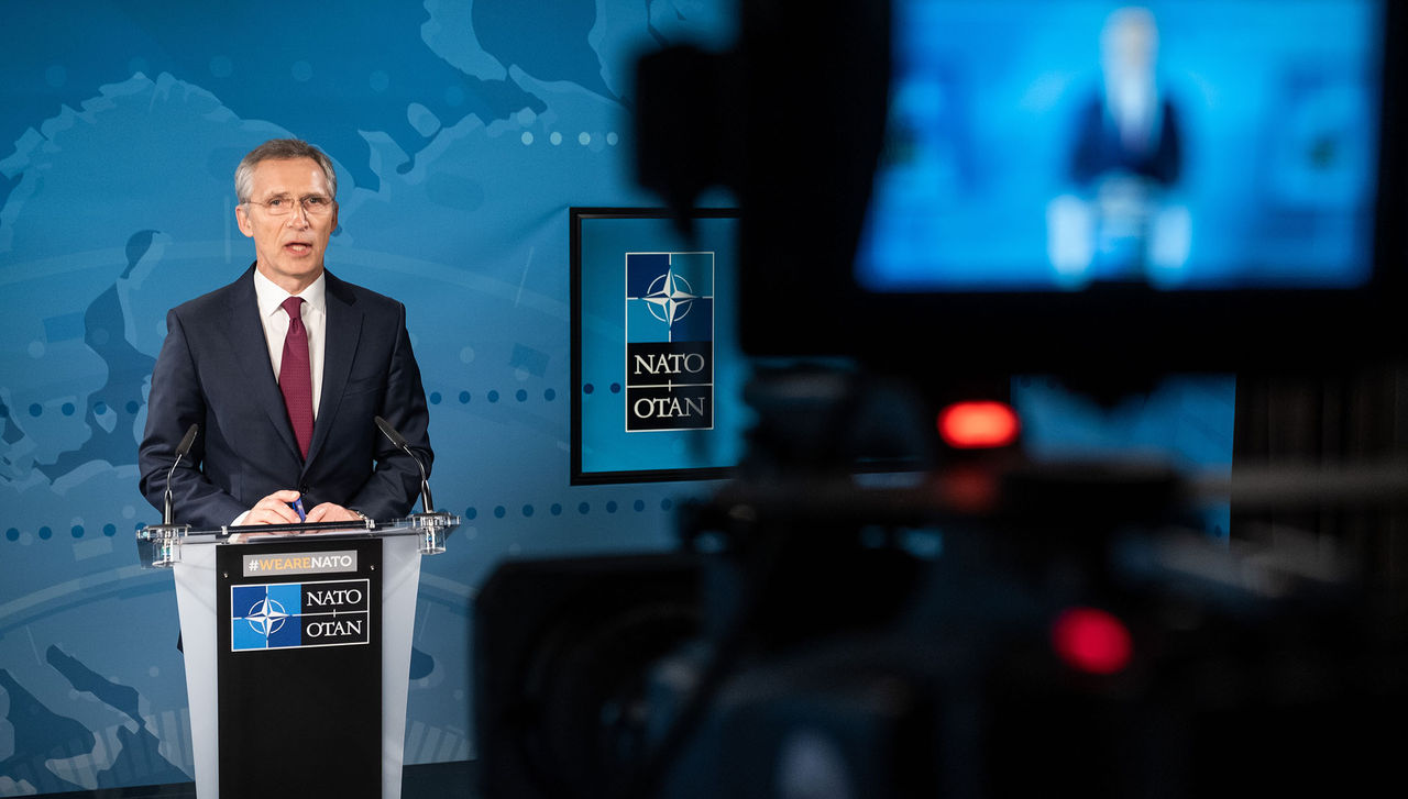 Online press conference by NATO Secretary General Jens Stoltenberg ahead of the Meeting of NATO Defence Ministers to be held via secure teleconference