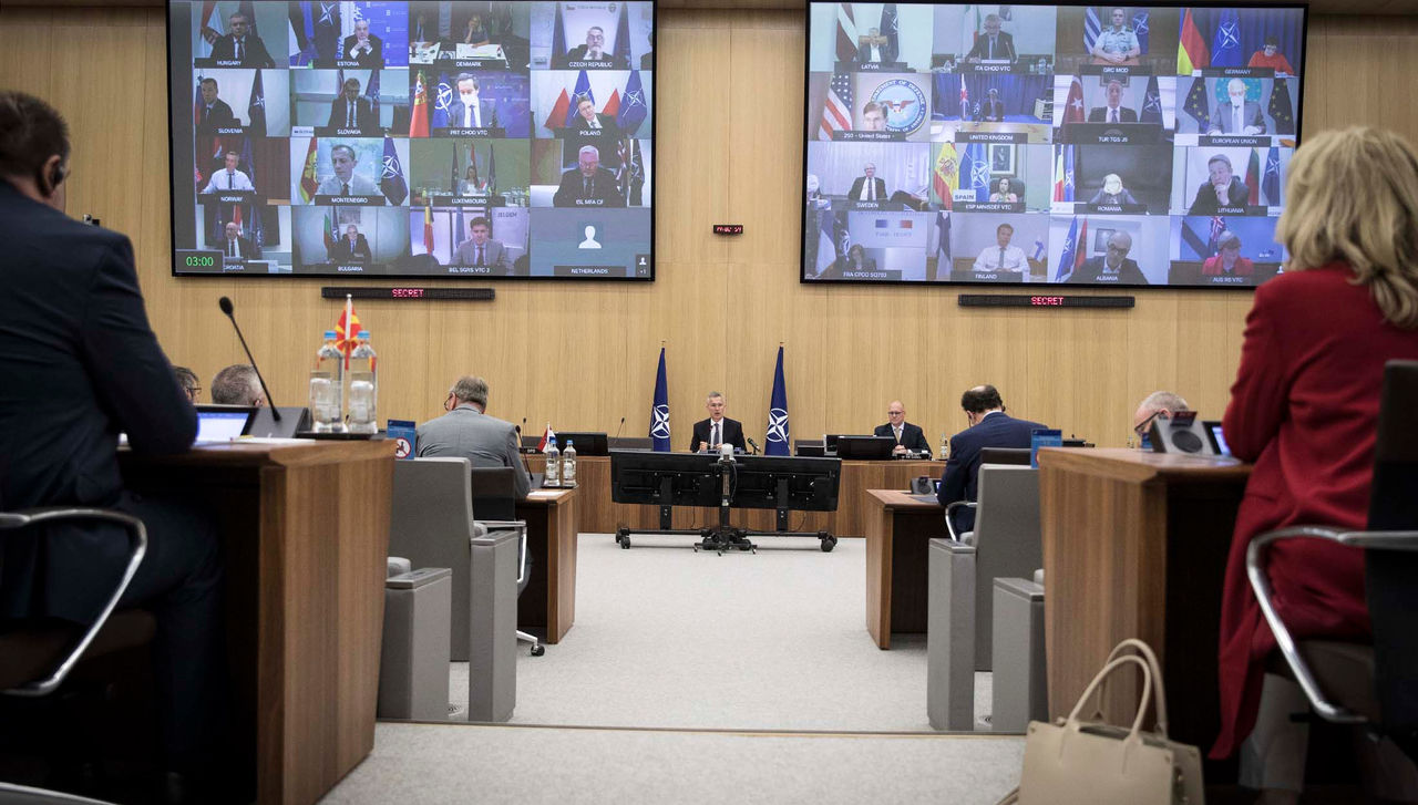 Meeting of the North Atlantic Council in Defence Ministers' session via tele-conference with opening remarks by NATO Secretary General Jens Stoltenberg