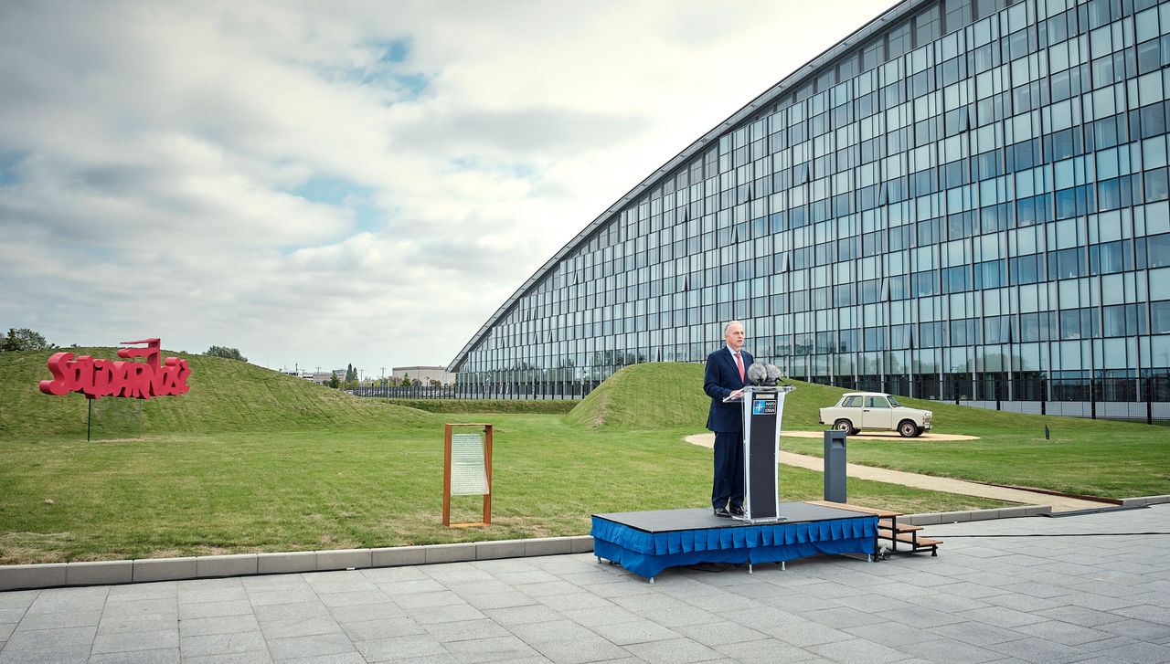 The Solidarnosc emblem
