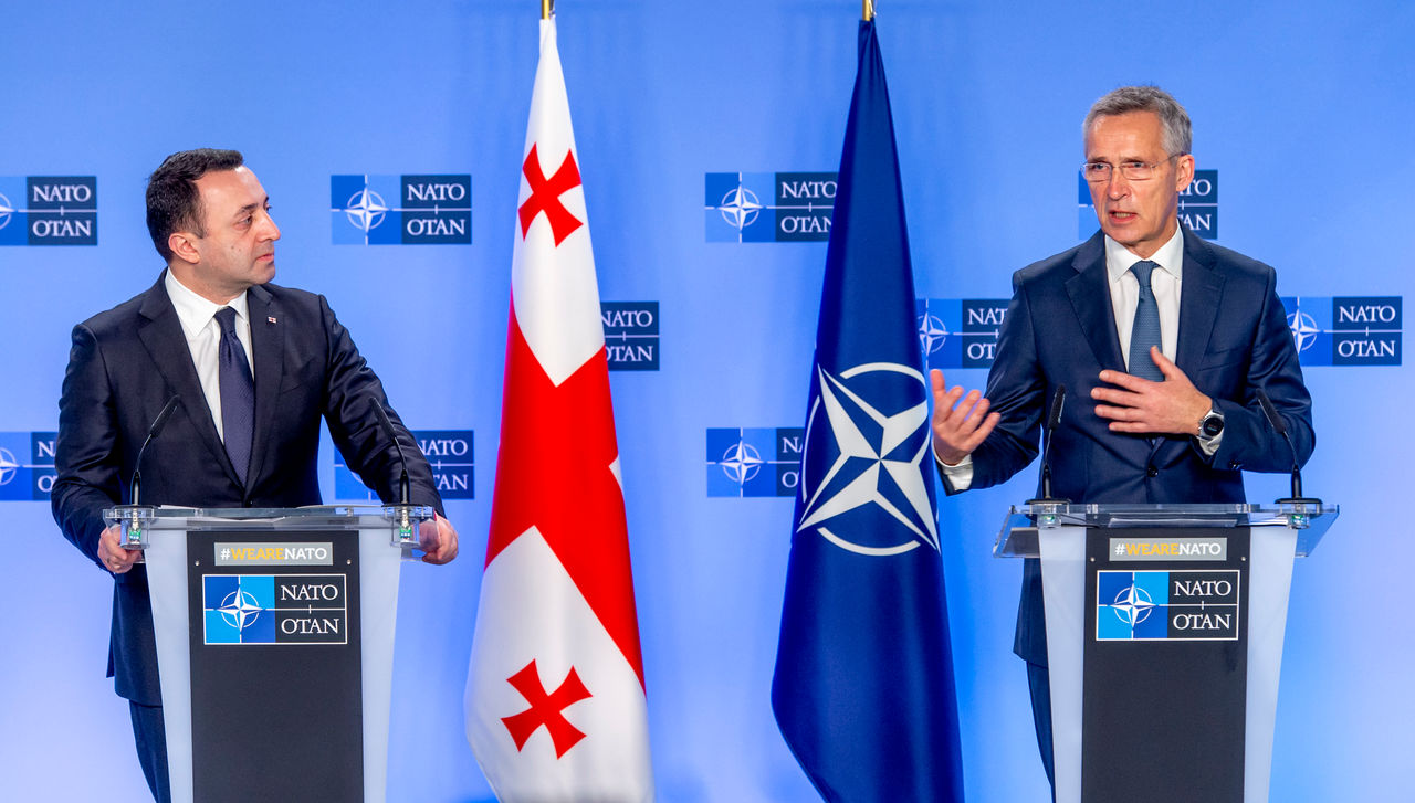 Press conference following the meeting between Jens Stoltenberg, Secretary General of NATO and Irakli Garibashvili, Prime Minister of Georgia.