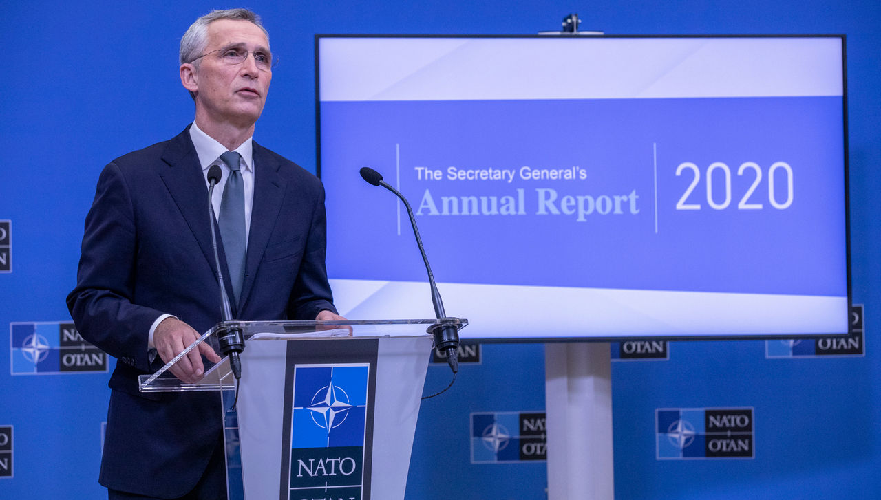 Press conference by NATO Secretary General Jens Stoltenberg on the release of his Annual Report 2020