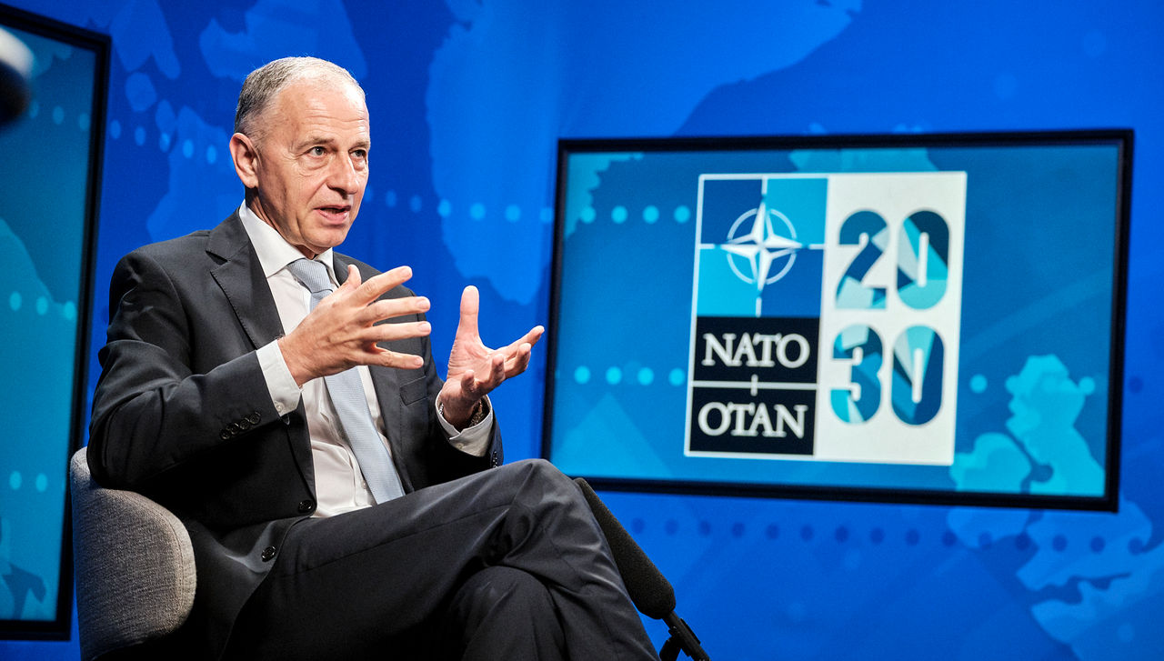 NATO Deputy Secretary General Mircea Geoană participates in an event organised by the Chicago Business School to discuss the recent NATO Summit