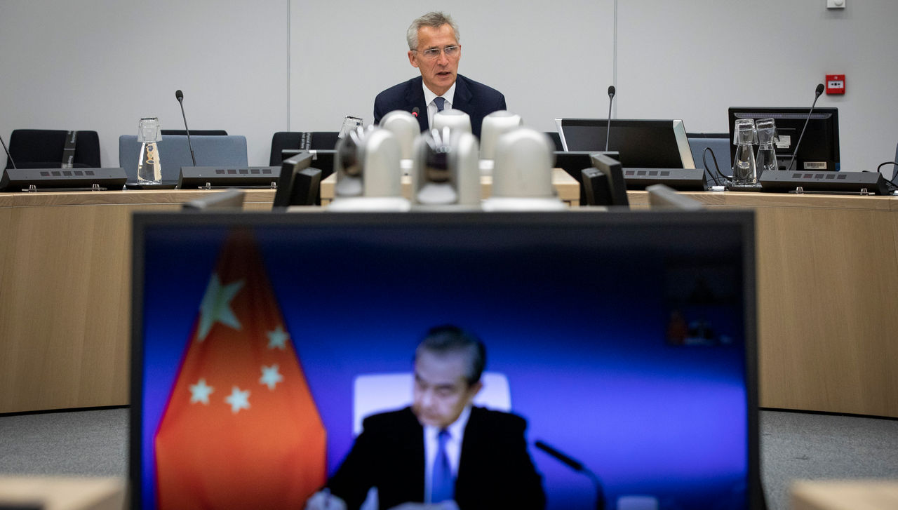 NATO Secretary General Jens Stoltenberg meets virtually with State Councillor and Minister of Foreign Affairs Wang Yi of the People’s Republic of China