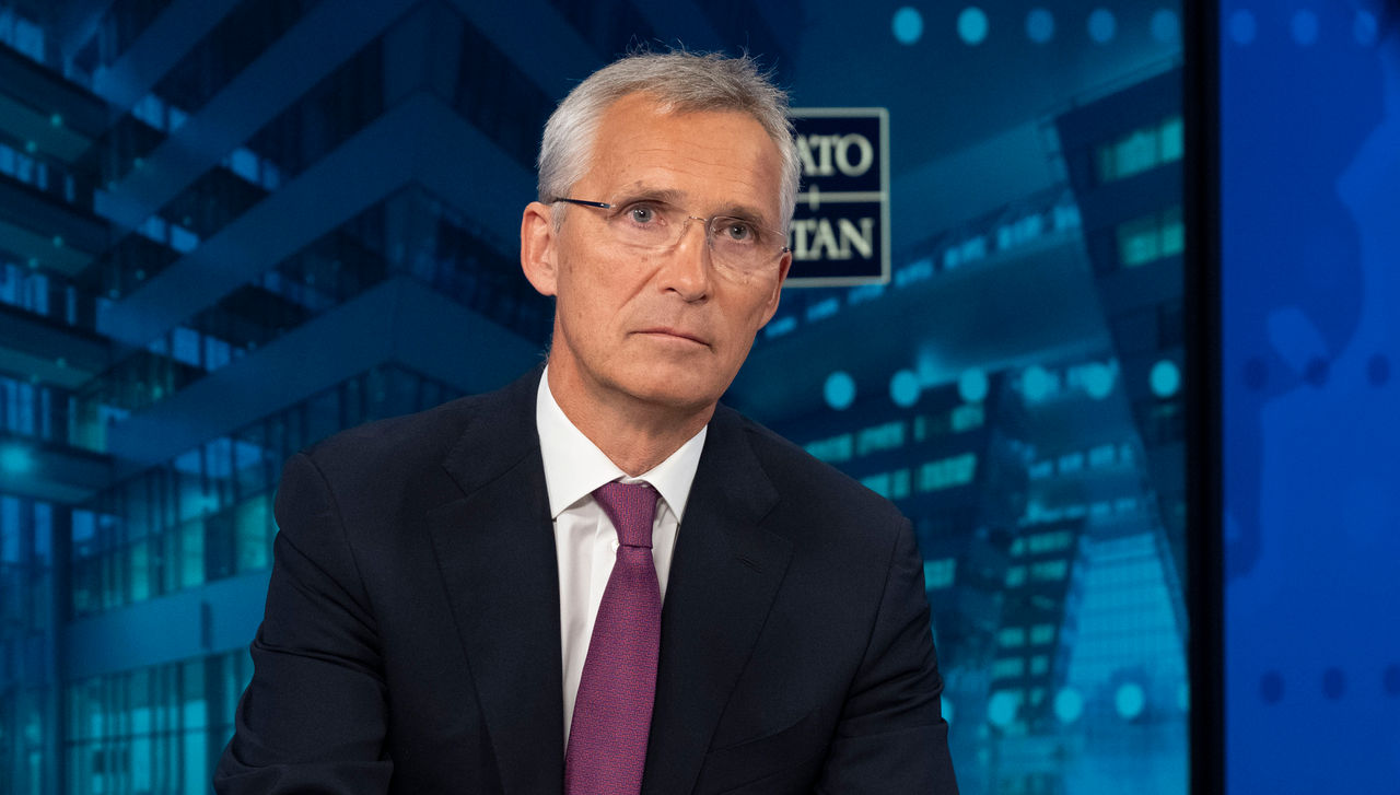 Media block with NATO Secretary General Jens Stoltenberg