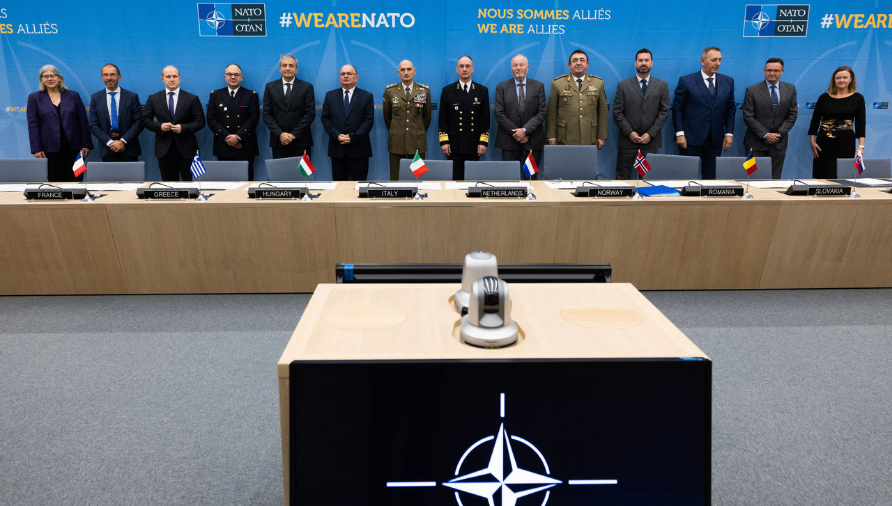 Participants of the Multinational Ammunition Warehousing Initiative (Belgium, Estonia, France, Greece, Italy, The Netherlands, Norway, Slovakia, Slovenia, Spain and the NATO Support and Procurement Agency) welcome Hungary and Romania to the project at the meeting of the National Armament Directors.
