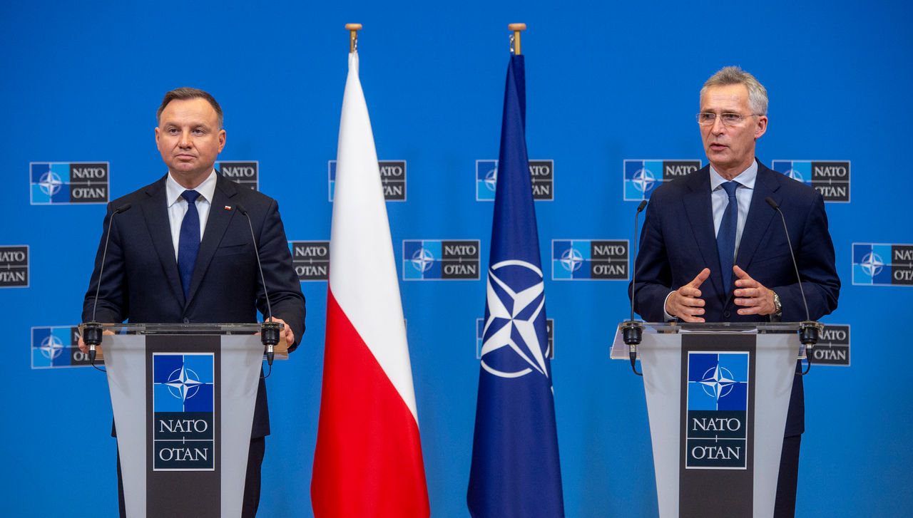 NATO Secretary General Jens Stoltenberg meets with the Andrzej Duda, President of Poland at NATO Headquarters