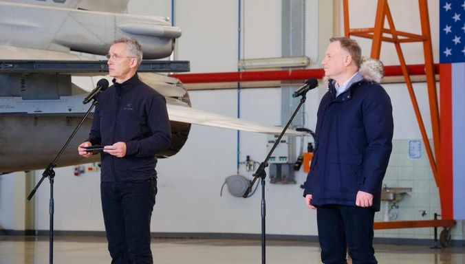 NATO Secretary General Jens Stoltenberg 
the Chair of the NATO Military Committee, Admiral Rob Bauer
the Supreme Allied Commander Europe, General Tod D. Wolters
the President of Poland, Andrzej Duda
UK Prime Minister Boris Johnson
visit the Łask Military Airbase