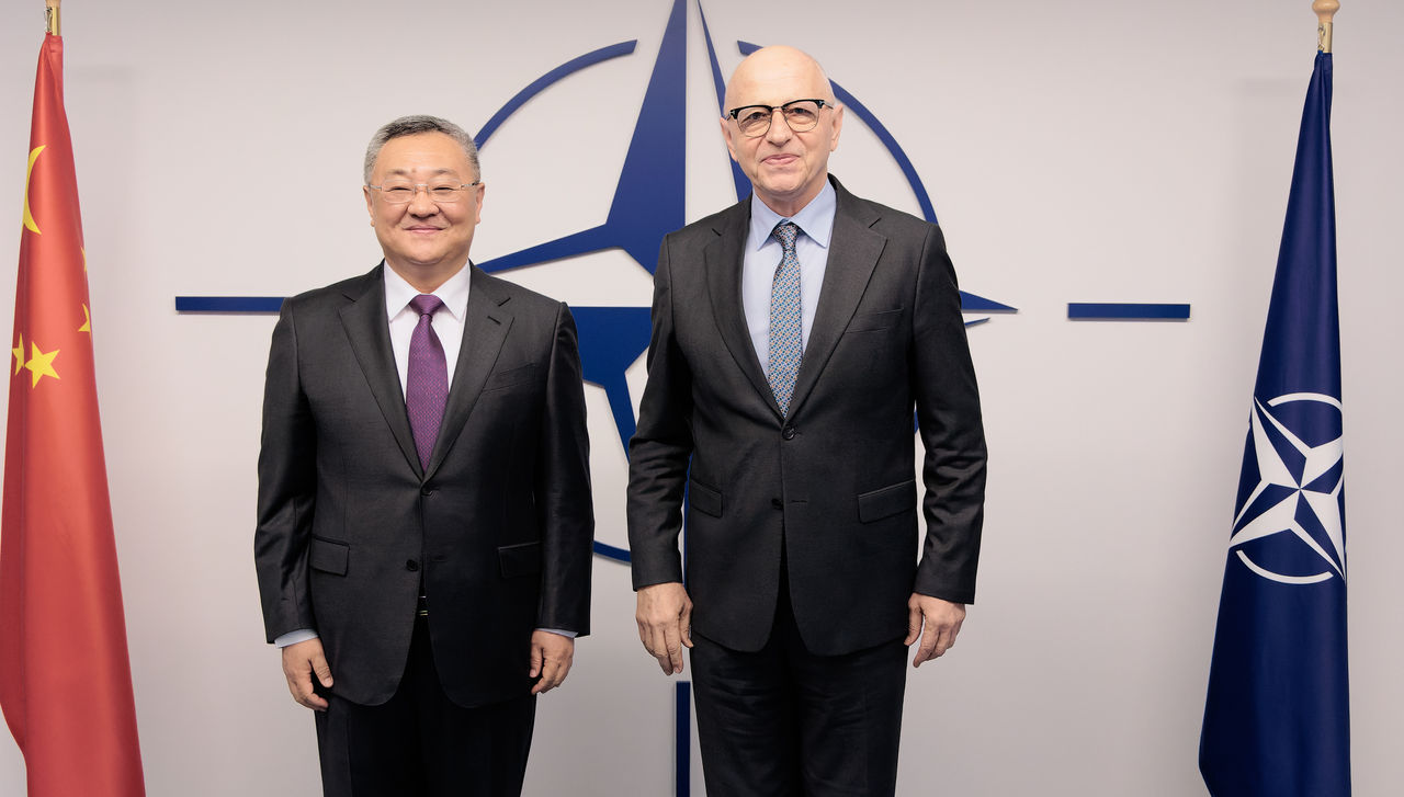 Ambassador Fu Cong, Head of the Chinese Mission to the EU visits NATO and meets with NATO Deputy Secretary General Mircea Geoană