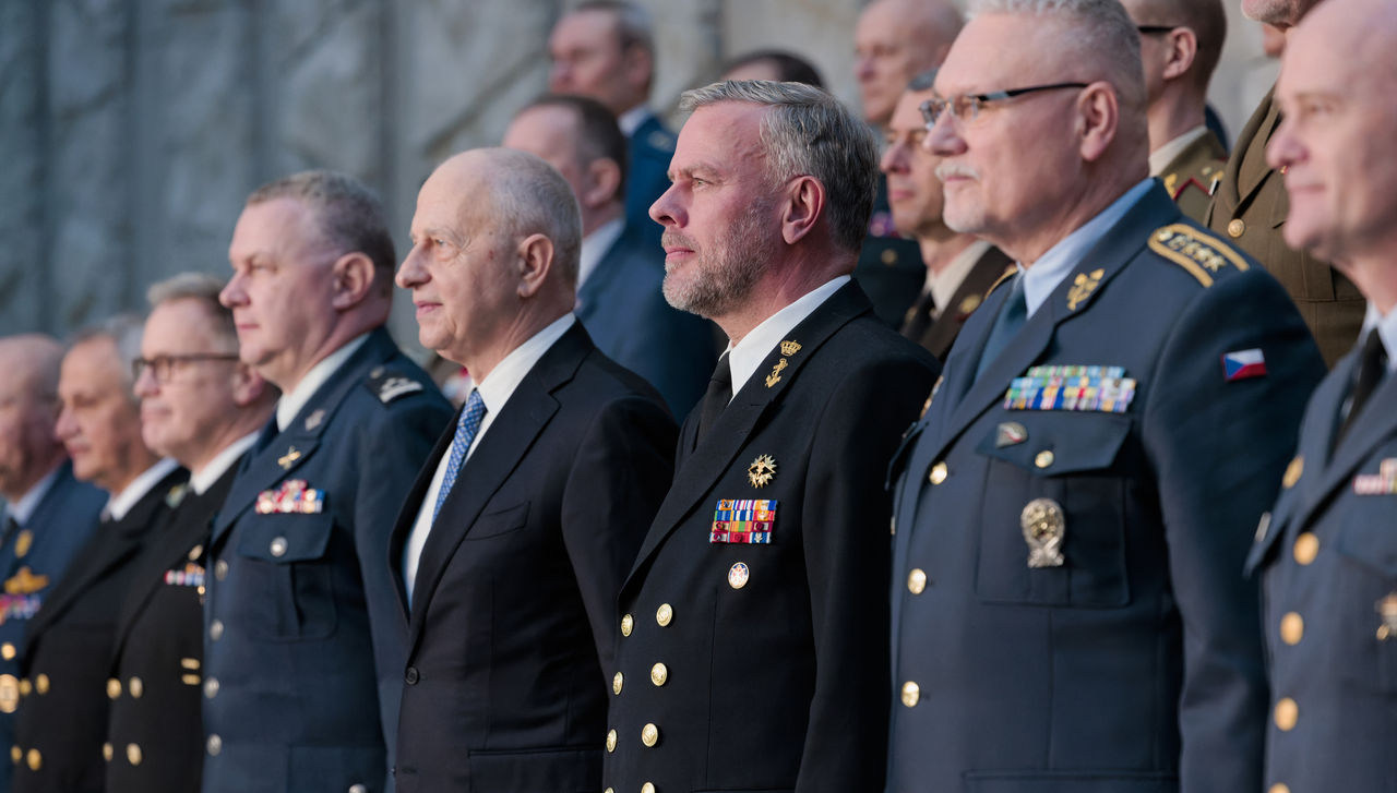 Mr Mircea Genoana, NATO Deputy Secretary General and Admiral Rob Bauer, Chair of the NATO Military Committee