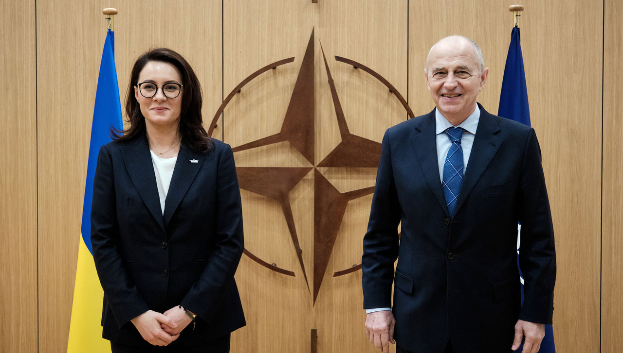 NATO Deputy Secretary General Mircea Geoană meets with Yulia Svyrydenko, Deputy Prime Minister of Ukraine