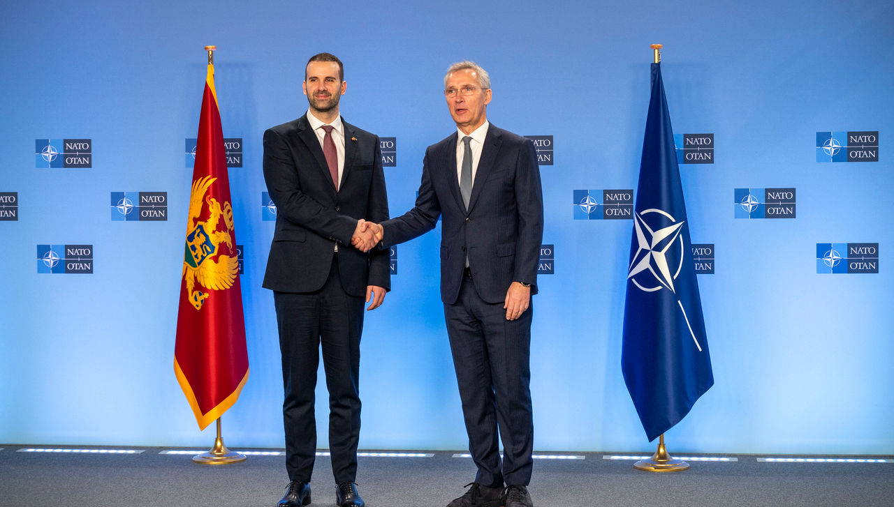 The Prime Minister of Montenegro, Milojko Spajić visits NATO and meets with NATO Secretary General Jens Stoltenberg