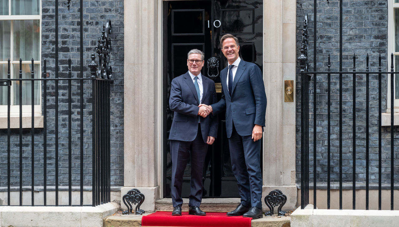 NATO Secretary General Mark Rutte with the Prime Minister of the United Kingdom, Keir Starmer