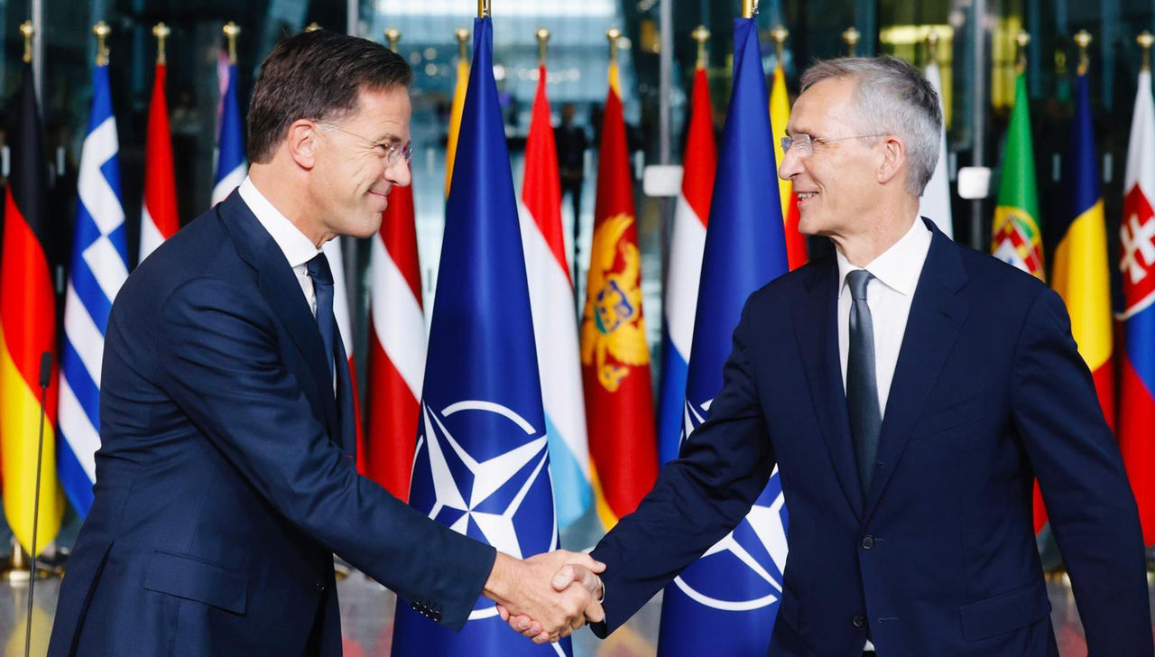 Jens Stoltenberg and Mark Rutte