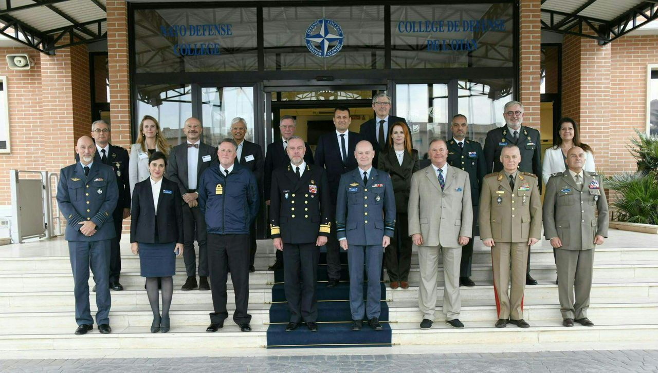 On 13-14 November 2024 the Chair of the NATO Military Committee, Admiral Rob Bauer, chaired the Academic Advisory Board of the NATO Defense College in Rome and provided a keynote speech to the Generals Flag Officers and Ambassadors Course (GFOAC).