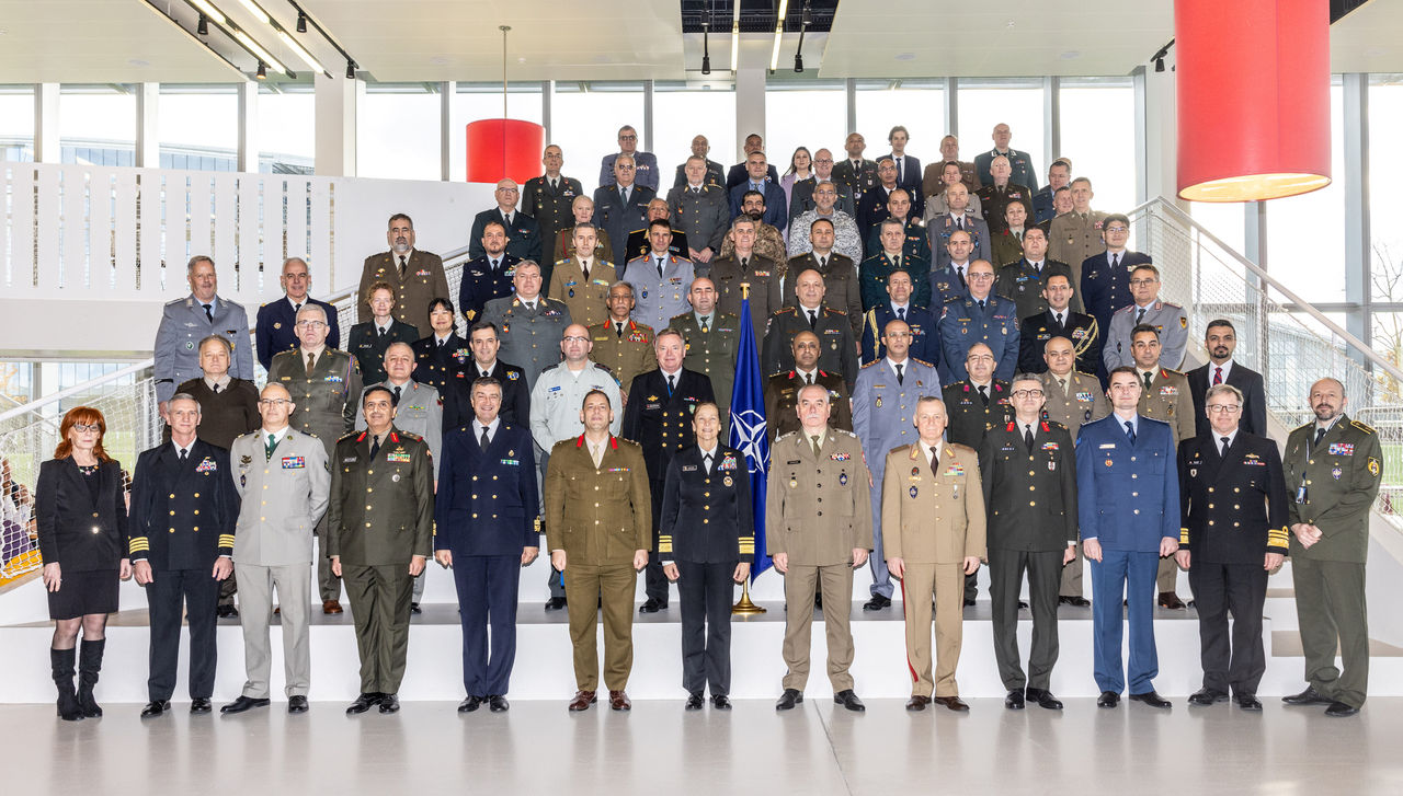 International Military Staff hosts Bi-annual Meeting with Partners - Group photo