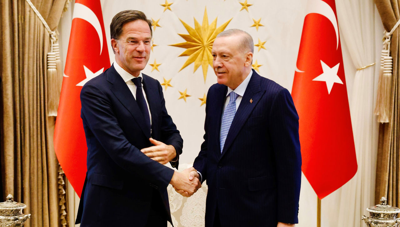 NATO Secretary General Mark Rutte with the Turkish President, Recep Tayyip Erdoğan