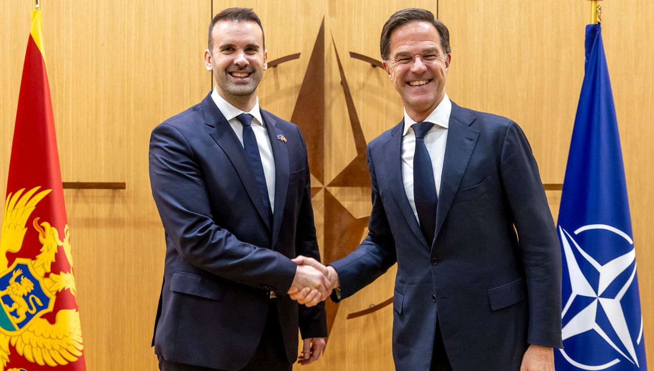 NATO Secretary General Mark Rutte meets with
Milojko Spajić, Prime Minister of Montenegro