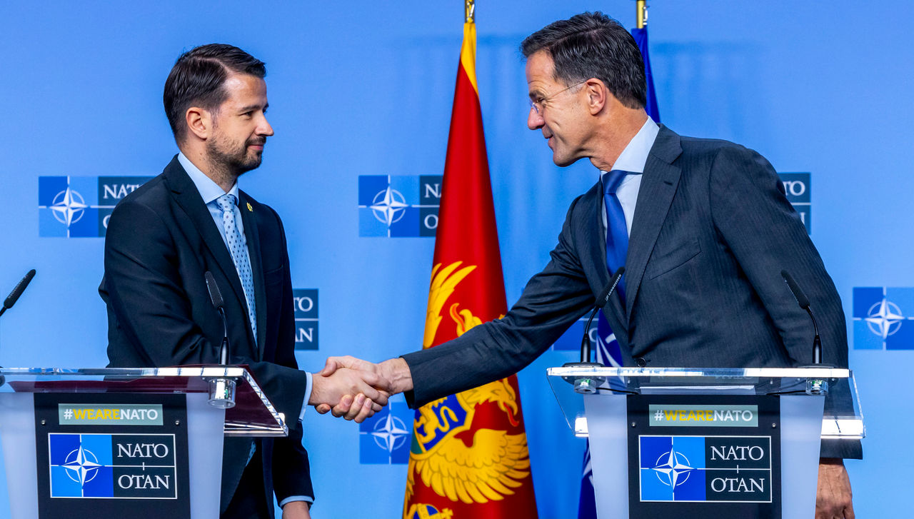 NATO Secretary General Mark Rutte with the President of Montenegro, Jakov Milatović