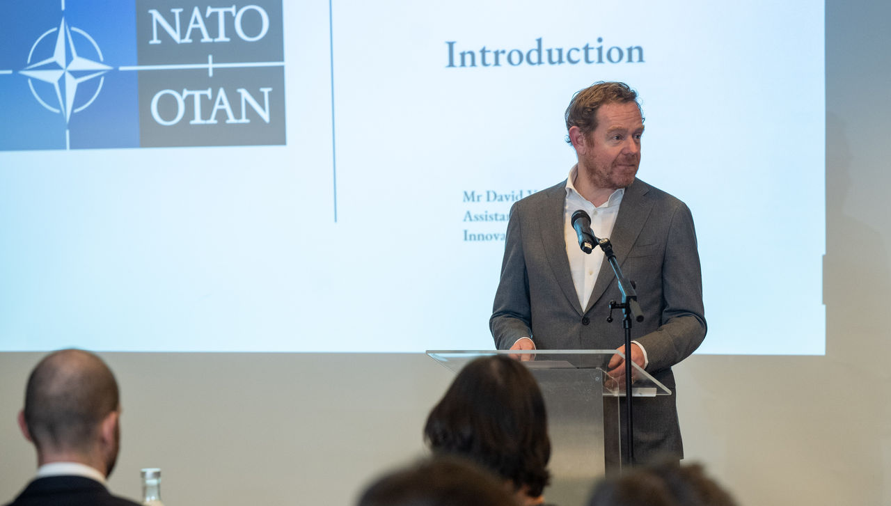 NATO Assistant Secretary General for Innovation, Hybrid and Cyber, David van Weel, welcomes participants to NATO’s annual Climate Change and Security Roundtable