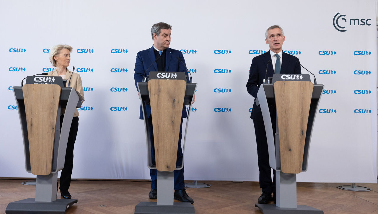 Joint press statements by NATO Secretary General Jens Stoltenberg with the President of the European Commission, Ursula von der Leyen, and the Minister-President of Bavaria, Markus Söder