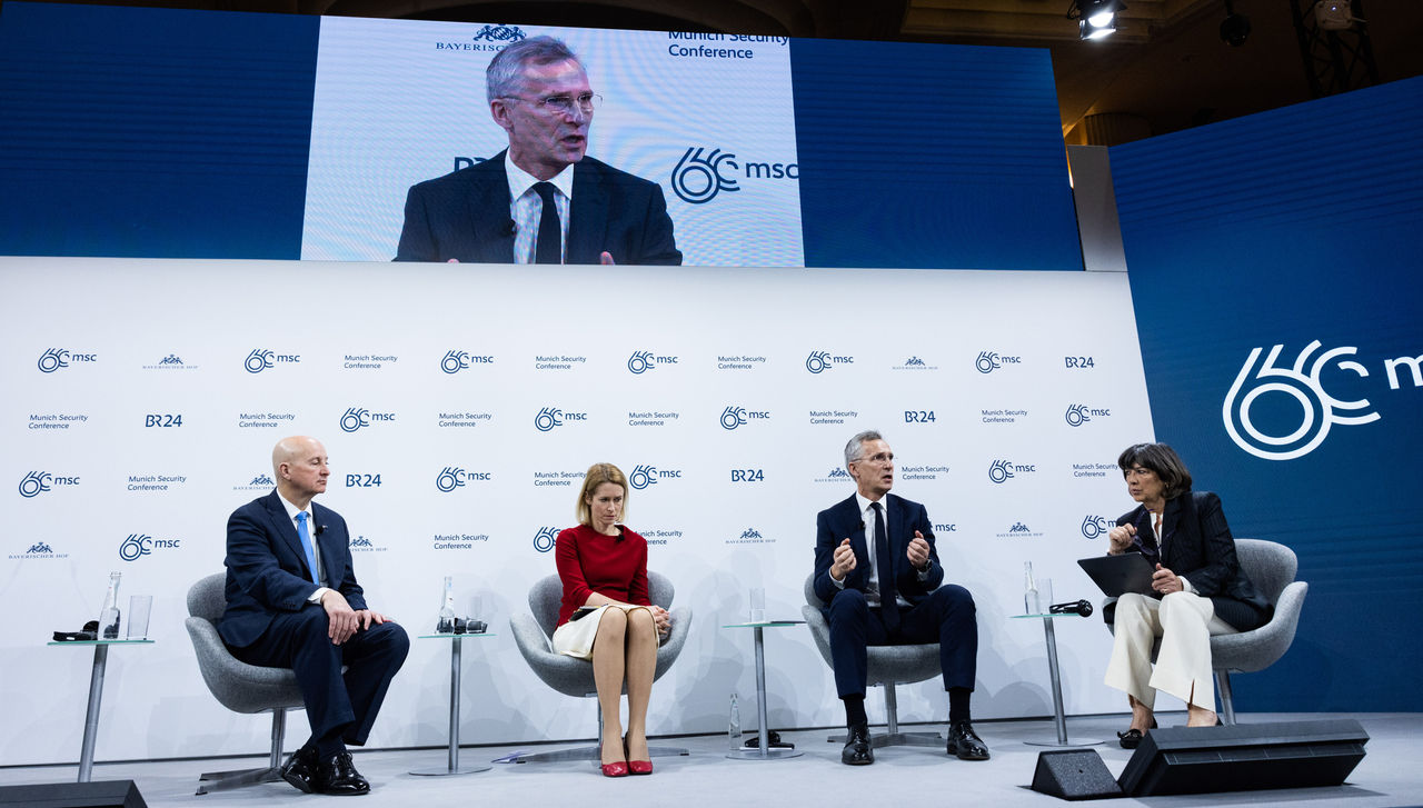 NATO Secretary General Jens Stoltenberg participates in panel with US Senator Pete Ricketts and Prime Minister of Estonia Kaja Kallas