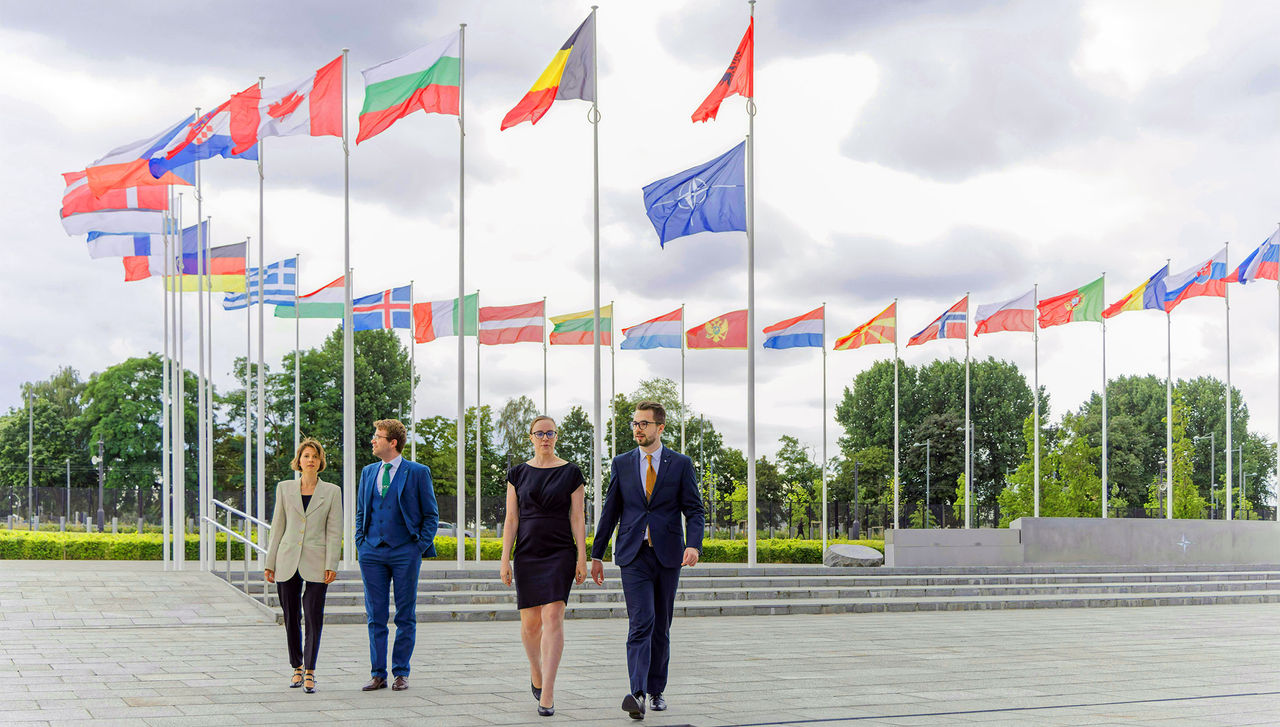 Interns at NATO Headquarters in 2023