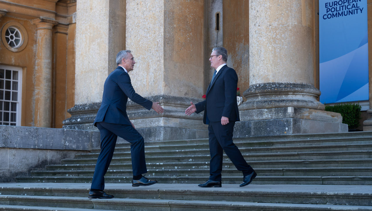 NATO Secretary General Jens Stoltenberg at the European Political Community meeting hosted by the UK government