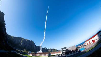 On 2 September 2024, a hypersonic sounding rocket was successfully launched from the Andøya Space Center as part of the project “Boundary Layer Transition 1B” (BOLT-1B). The objective of this mission is to experimentally investigate the hypersonic boundary layer transition mechanisms from laminar to turbulent flow on a special aerodynamic design of the rocket. (Copyright: Andøya Space)