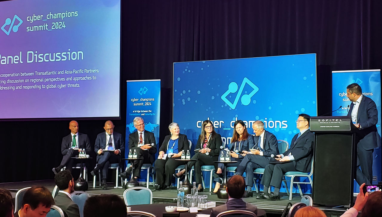 James Appathurai, NATO Deputy Assistant Secretary General for Innovation, Hybrid and Cyber, Wednesday (4 September), at the Cyber Champions Summit in Sydney, Australia