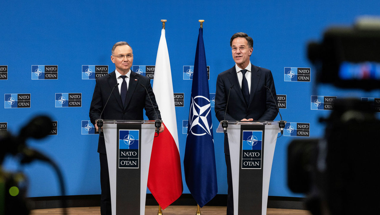 NATO Secretary General Mark Rutte with Andrzej Duda, President of Poland