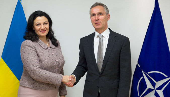 The Vice Prime Minister for Euro-Atlantic Integration of Ukraine, Ivanna Klympush-Tsintsadze visits NATO and meets with NATO Secretary General Jens Stoltenberg