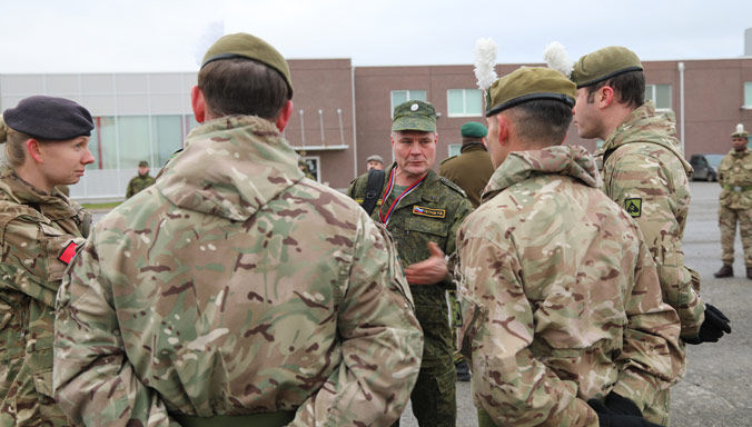 NATO personnel meet Russian arms control inspectors at Estonia’s 1st Infantry Brigade in Tapa on 8 November 2017. Copyright: Estonian Defence Forces.