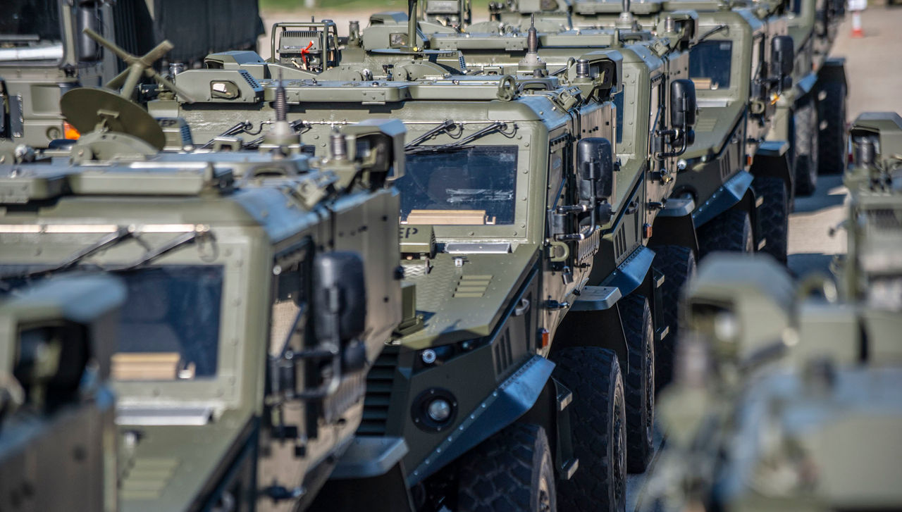 A group of foxhounds line up in the vehicle park before the road move starts.

Exercise TRIDENT JUNCTURE 2018 (TRJE) is the largest in a series of long-planned military exercises to ensure that NATO forces are trained, able to operate together and ready to respond to any threat, from any direction.  Over 30 nations, involving 40,000 personnel are taking part in this 6 week exercise.

The British ArmyÕs 4th Infantry Brigade HQ will deploy to command UK Reconnaissance, Infantry, Combat and Logistic Support units alongside a Danish battlegroup and a Polish Mechanised Infantry Company.
The main British Army units will consist of The Light Dragoons, 1st Battalion The Royal Irish Regiment, 1st Battalion The Duke of Lancaster Regiment and 102 and 104 Logistic Brigade. 



Ex TRJE 18 consists of 4 elements
¥	Deployment & Redeployment Ð The British Army will move 1600 soldiers and over 1000 vehicles and equipment over 2500kms by road, rail, sea and airfrom the UK across Northern Europe and into Norway.
¥	 NATO alliance and international training.
¥	Main exercise (Livex)
¥	Command Post exercise.



  
Photographer:
Corporal Ben Beale/ MoD Crown