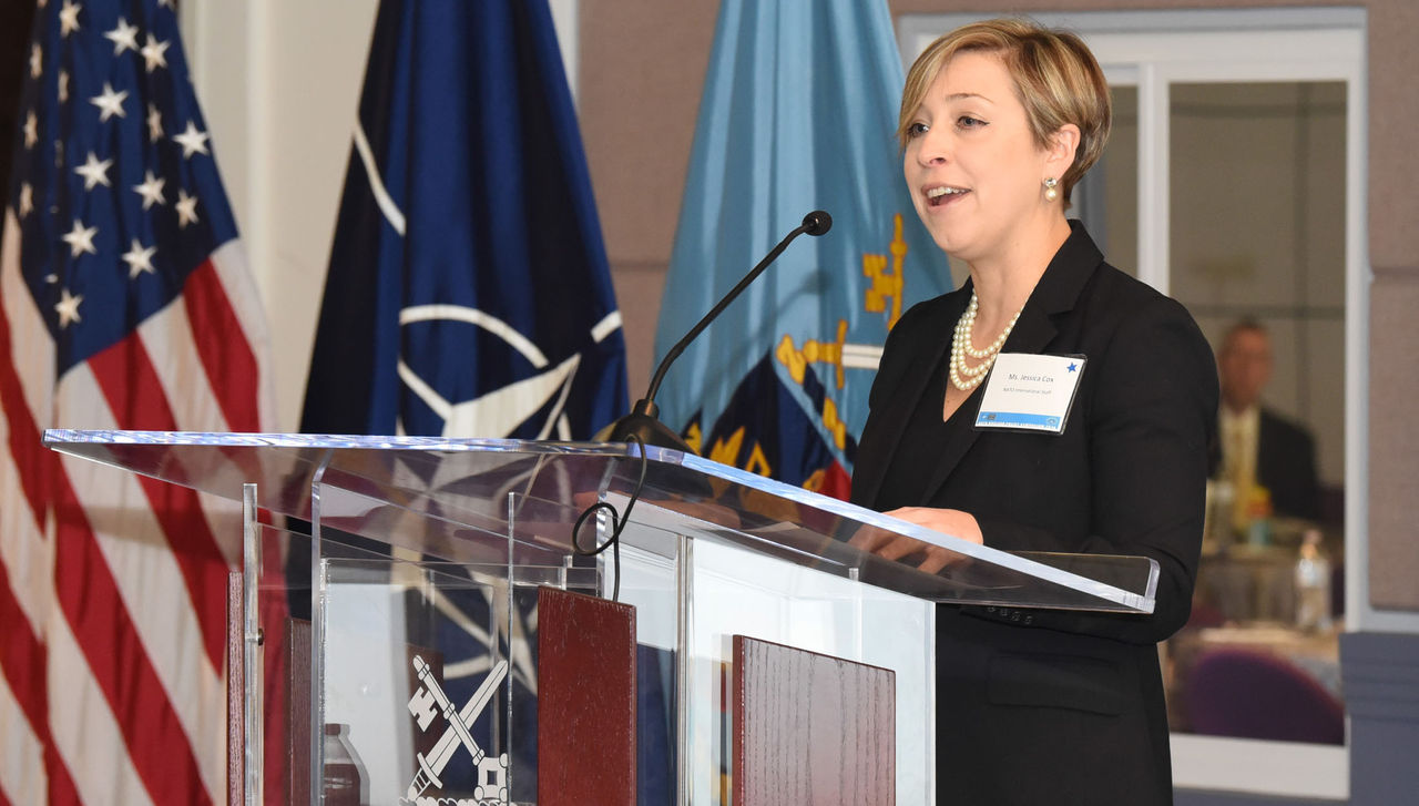 On November 19, 2018, the National Defense University hosted the first day of the 3-day 2018 North Atlantic Treaty Organization Nuclear Policy Symposium. The theme of the conference is "NATO Nuclear Deterrence: Next Steps in the Adaptation Process." NDU President Vice Admiral Frederick J. Roegge, USN, welcomed the converence, and Ms. Jessica L. Cox, NATO's Nuclear Policy Director, gave the opening remarks.