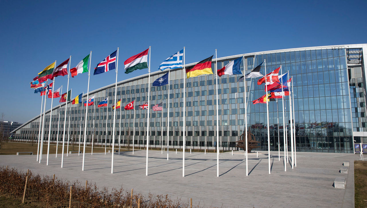20180222 – NATO new Headquarters seen from the south side. Photo: Erik Luntang/NATO