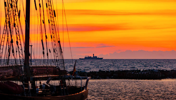 Femern Belt 29 AUG 19, SNMCMG1, HDMS Saltholm anroute Bagenkop Langeland 
SNMCMG1 is operating in the Femern Belt, GE. contributing to NATO’s situational awareness and participating in international exercises with Allied nations in the region.NATO photo by CPO Brian Djurslev