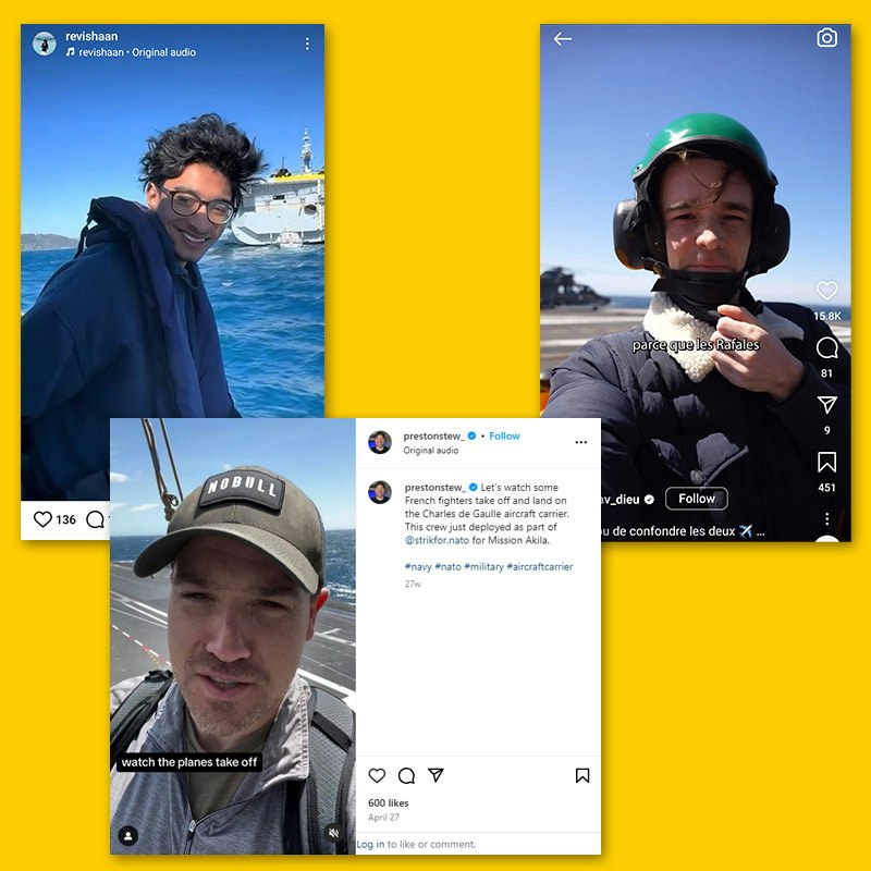 Visiting Charles de Gaulle aircraft carrier