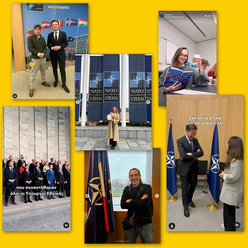 
Content creators meet world leaders at the meeting of NATO Ministers of Defence