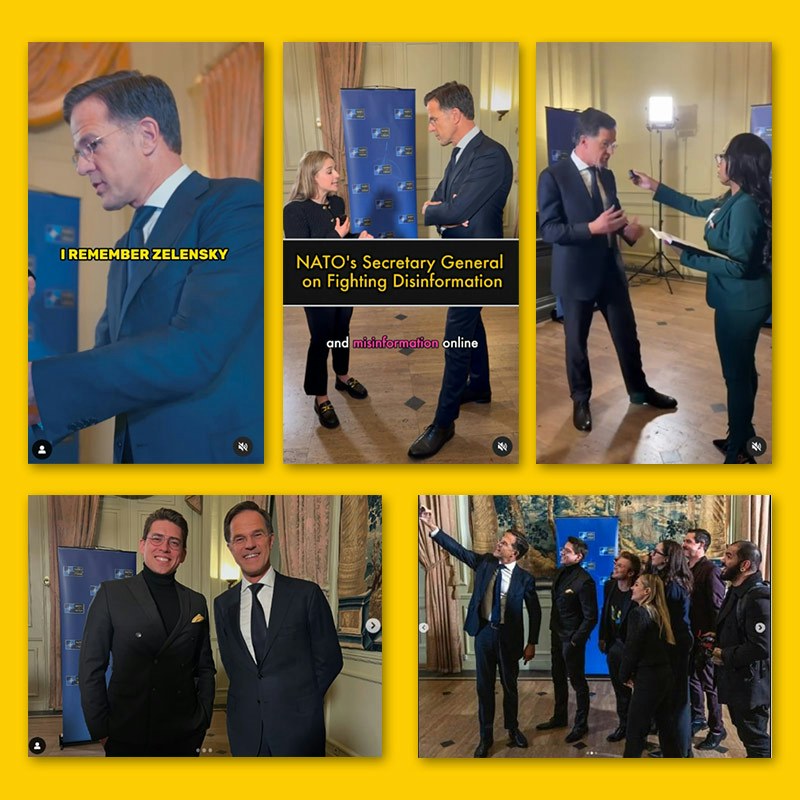 A first in NATO history: creators attend NATO Secretary General’s inaugural speech