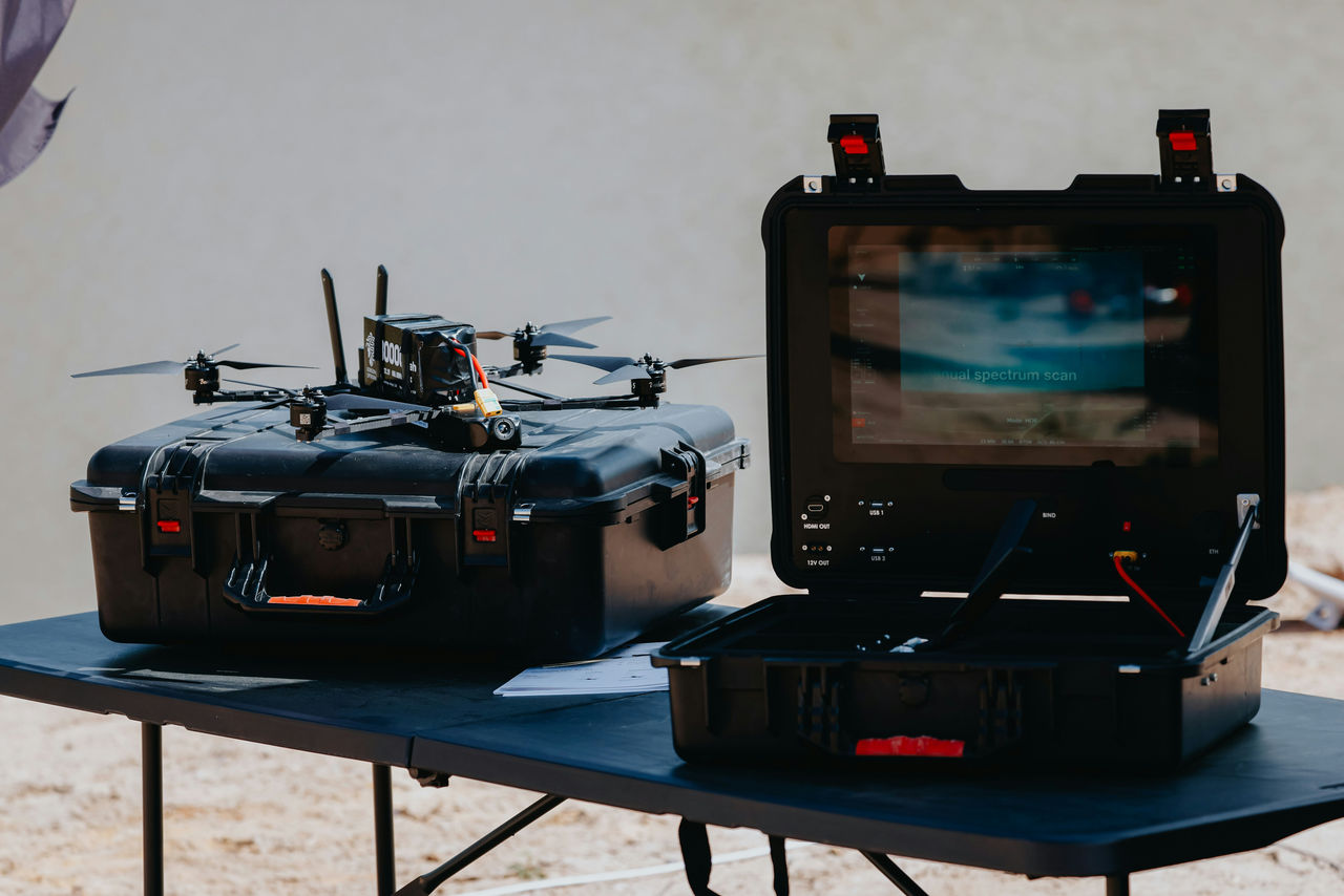 Drone technology on display at the “Drone Summit 2026” testing and demonstration event at the NATO Innovation Range in Latvia (Photo by Armīns Janiks, Latvian Ministry of Defence).