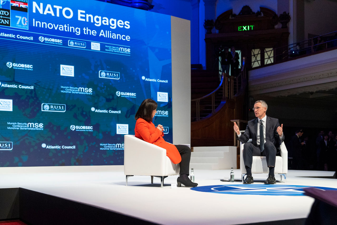 NATO Secretary General Jens Stoltenberg particpates in the Conference NATO Engages