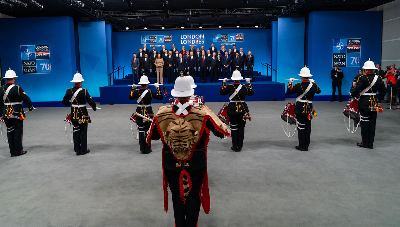 Family portrait of NATO Heads of State and/or Government with ceremony for the 70th anniversary